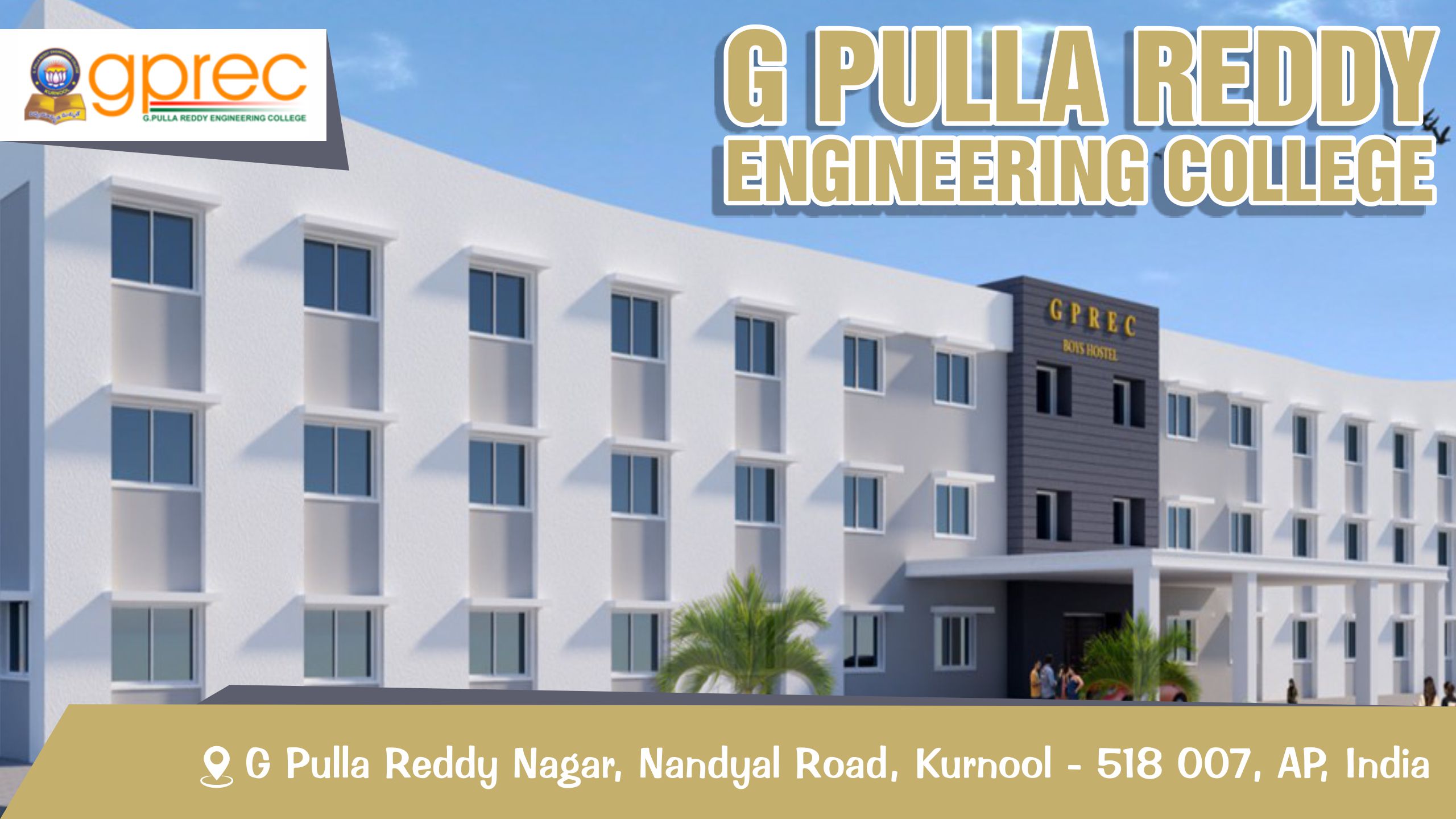 out side view of G Pulla Reddy Engineering College